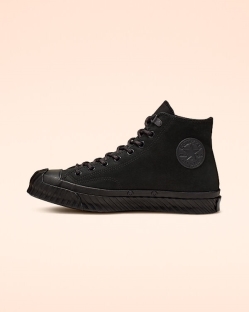 Converse Bosey Water-Repellent Chuck 70 Női Magasszárú Fekete/Fekete | HGNEQWM-HU